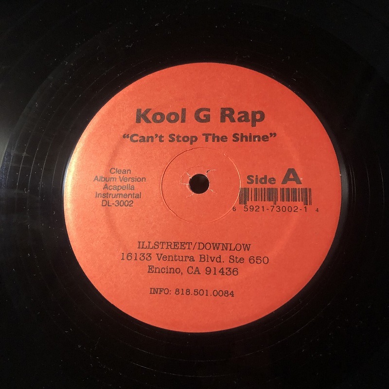 Kool G Rap - Can't Stop The Shine / Thugs Anthem　(B2)_画像1