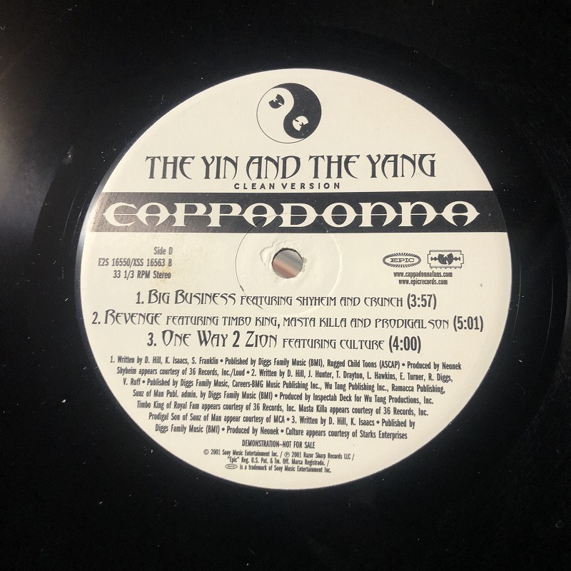 Cappadonna - The Yin And The Yang (Clean Version)　 (2 records) (B2)_画像5
