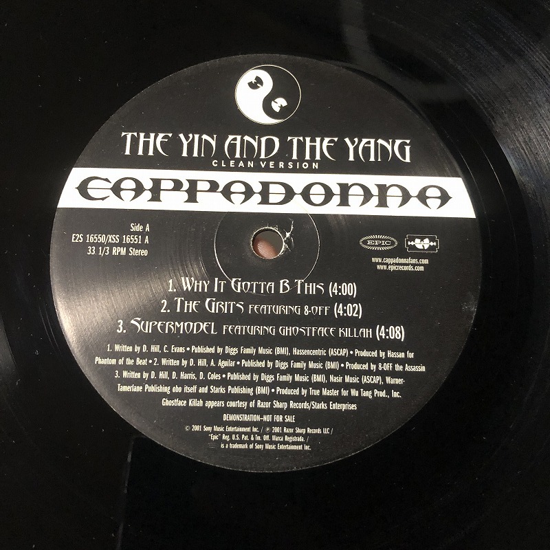 Cappadonna - The Yin And The Yang (Clean Version)　 (2 records) (B2)_画像2