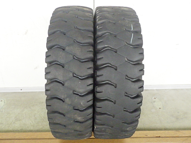 6.50-10 10PR ダンロップ POWERLIFTER FK71 中古 2本セット フォークリフト X1564_画像1