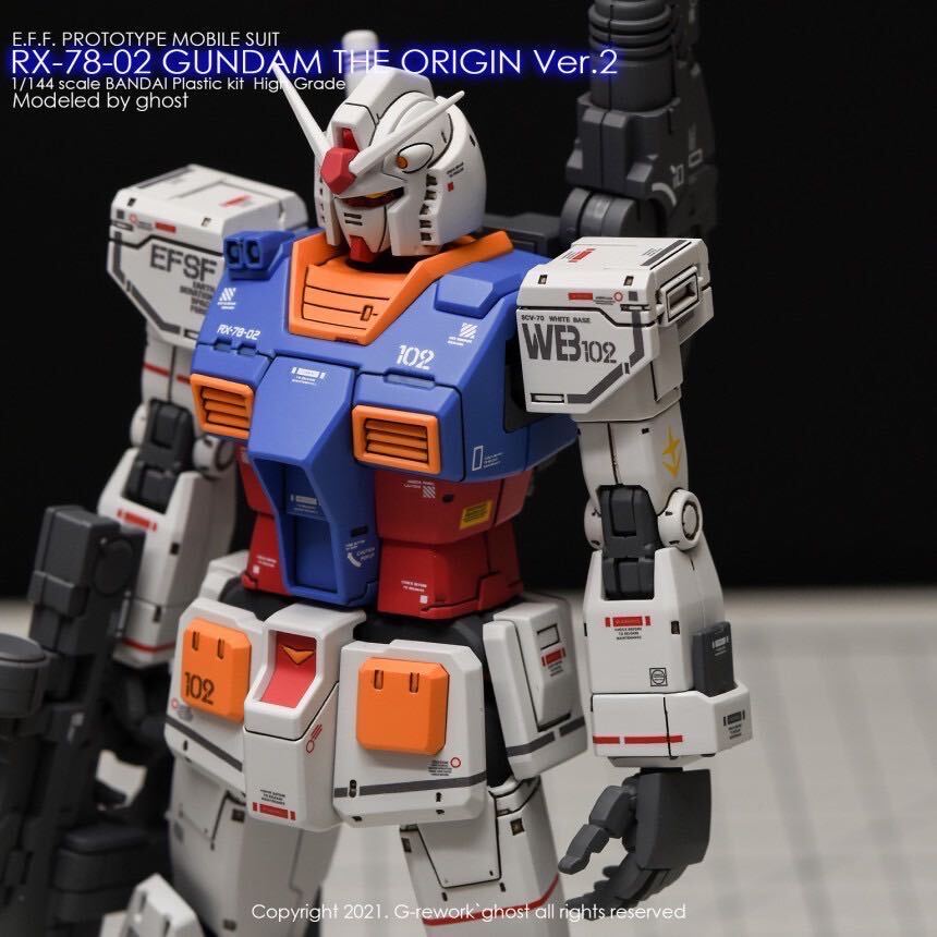 HG 1/144 RX-78-02 ガンダム(GUNDAM THE ORIGIN版)専用水転写式デカール_画像6