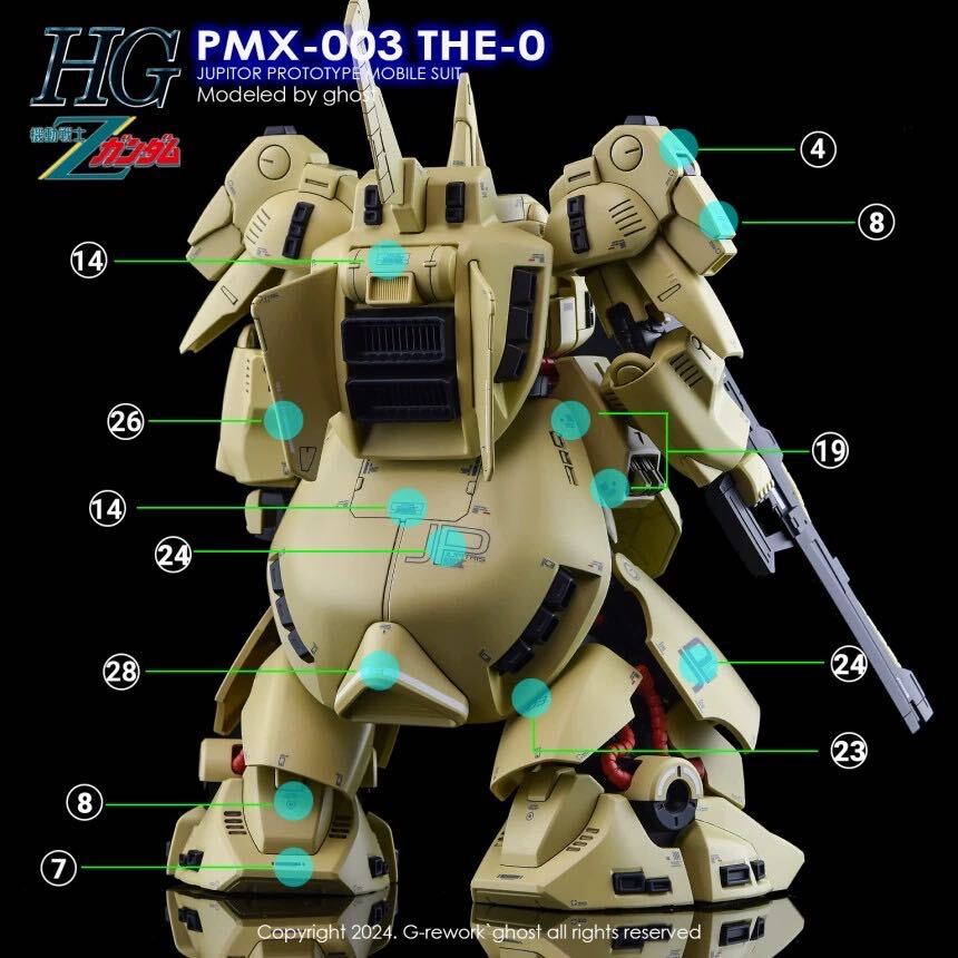 HGUC 1/144 PMX-003 THE-O ジ・オ専用水転写式デカール_画像9