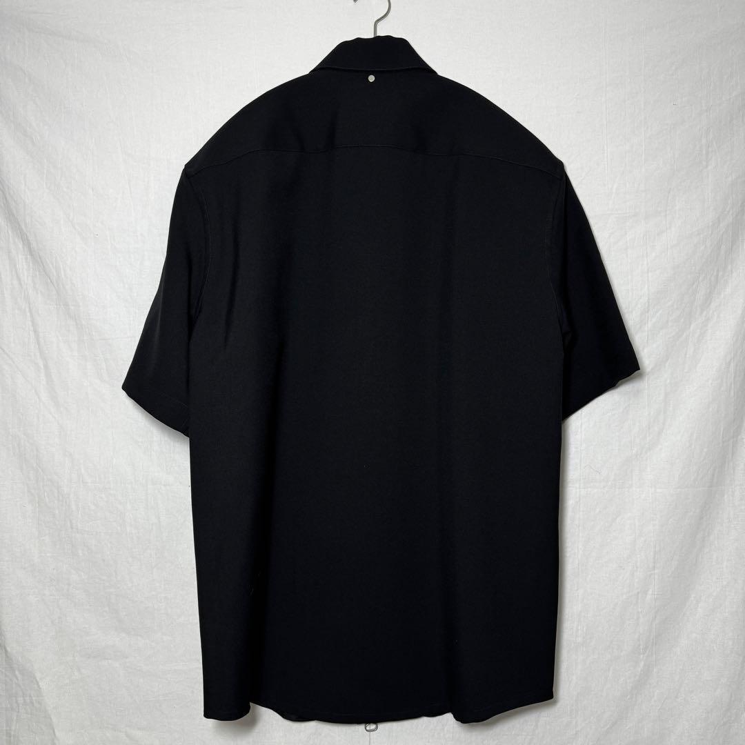 OAMC IAN SHIRT ジップシャツ トロピカルウール ブラック M 半袖