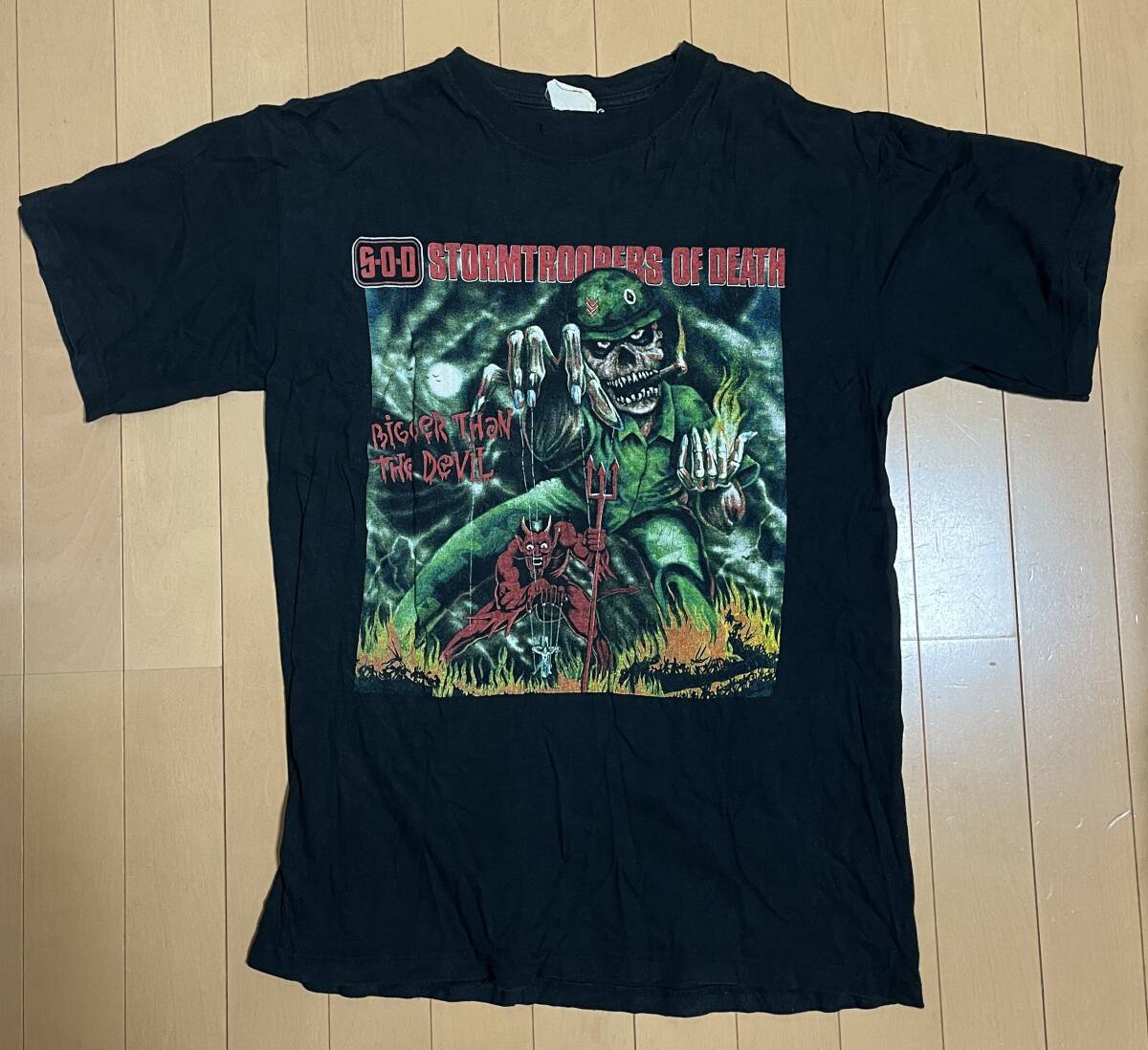 S・O・D　Tシャツ　Bigger Than The Devilジャケット柄_画像1