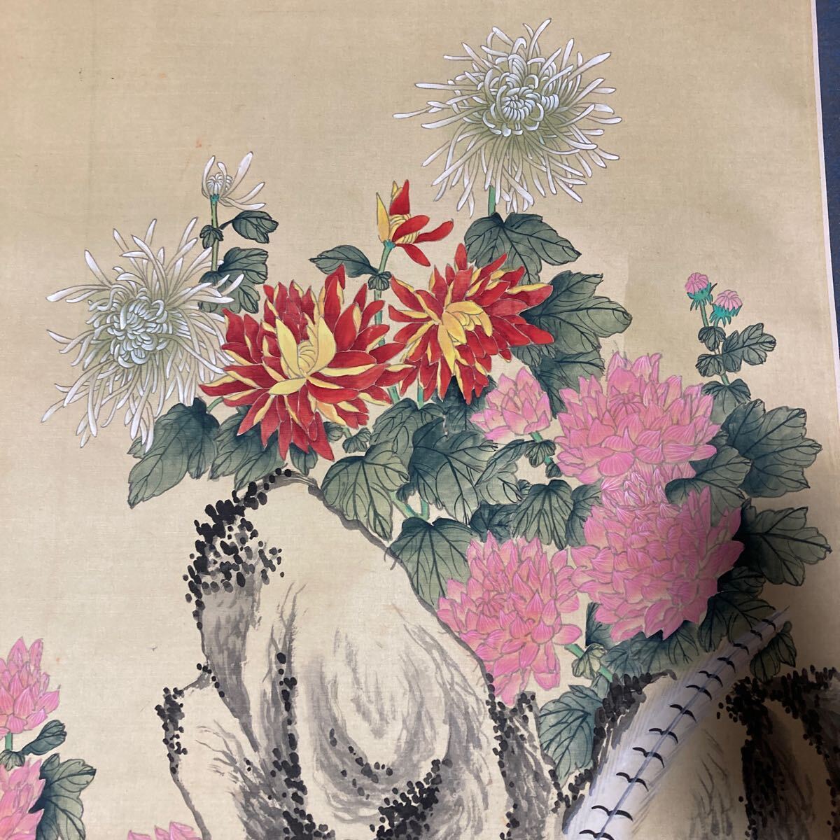 【模写】掛軸 中国 山水 花鳥 書 箱無 同梱可能 No.4164_画像7