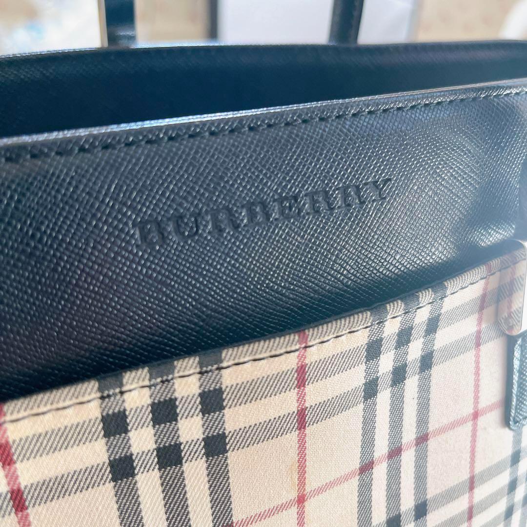 【1  йен  старт 】 Burberry    сумка для покупок  ... проверка  A4 прием   возможно 