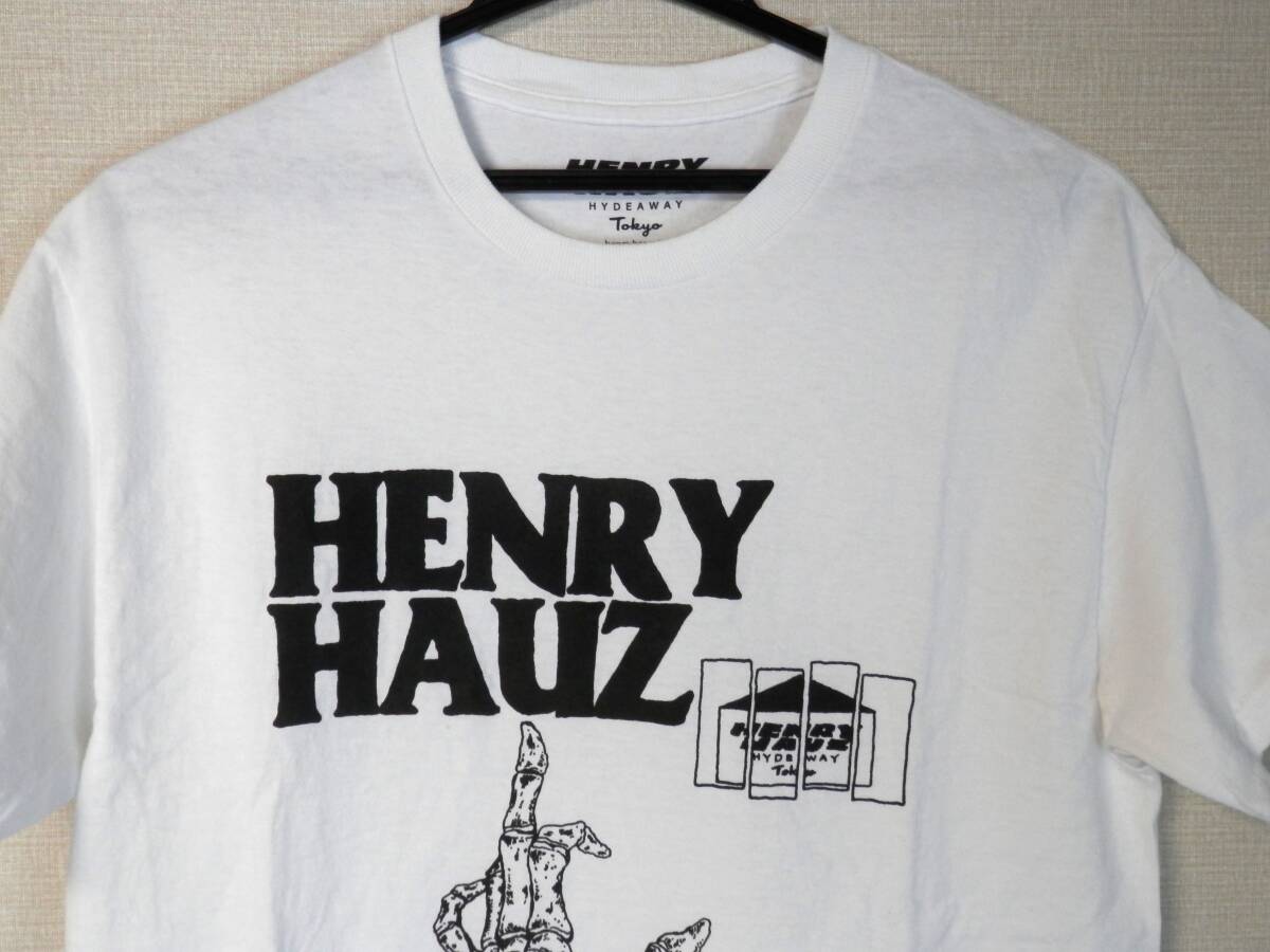 ROUGH AND RUGGED HENRY HAUZ× HIROTTON Tシャツ Mサイズ 白 ラフアンドラゲッド ヘンリーハウズ_画像3