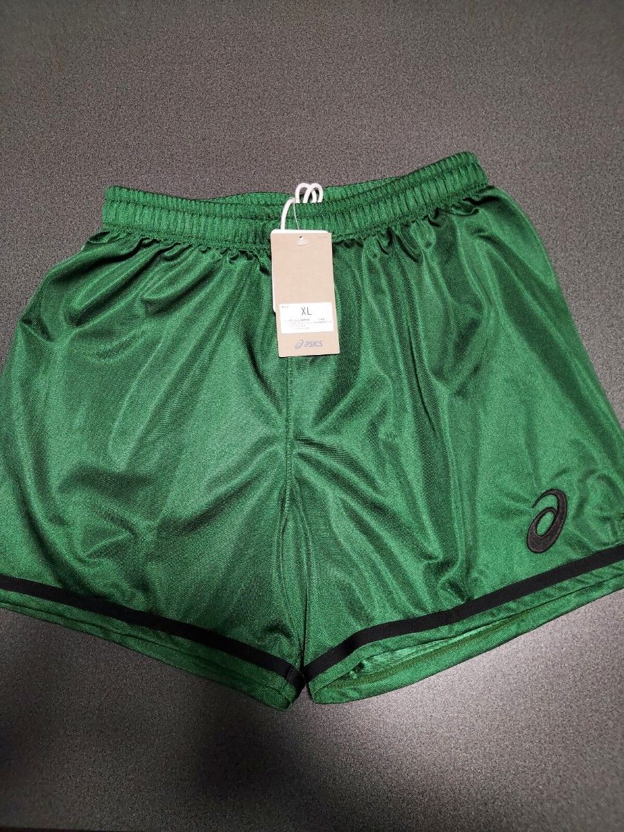 アシックス 緑色 バレーボール ゲームパンツ ASICS アシックス バレーボール ゲームパンツ パンツ 国体