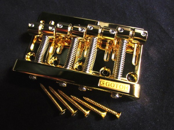 ★新品セール/最安値！★GOTOH／201B-4-GG◆国産 高品質 高精度！ ４弦 Bass用ブリッジ ゴトー G/Gold/ゴールド_画像5