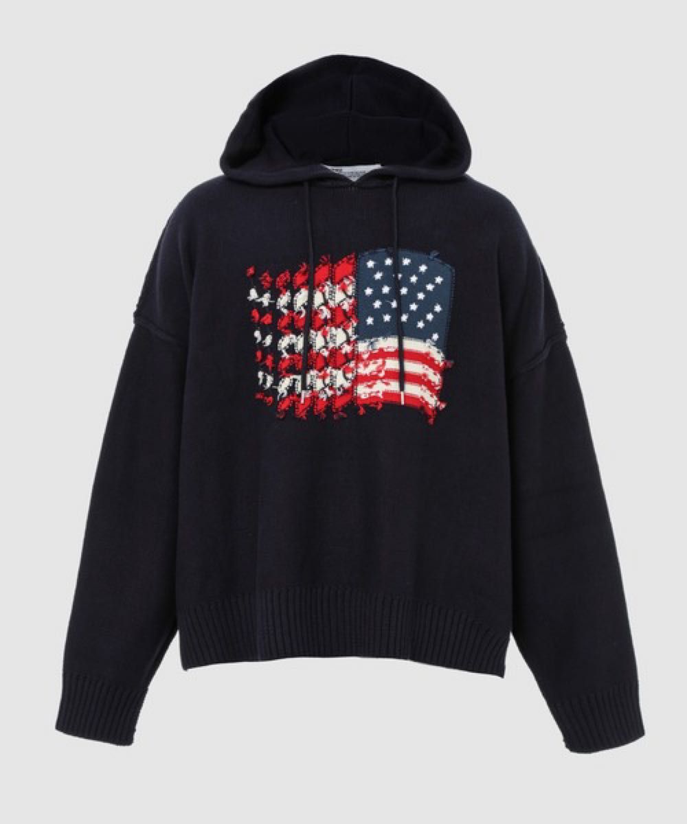 dairiku America Knit Hoodie 星条旗 ネイビー|Yahoo!フリマ dairiku America Knit Hoodie 星条旗 ネイビー|Yahoo!フリマ