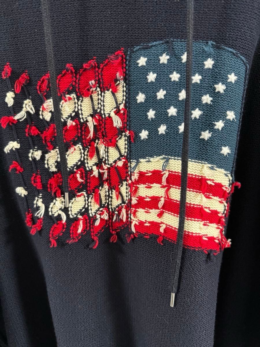 dairiku America Knit Hoodie 星条旗 ネイビー|Yahoo!フリマ dairiku America Knit Hoodie 星条旗 ネイビー|Yahoo!フリマ