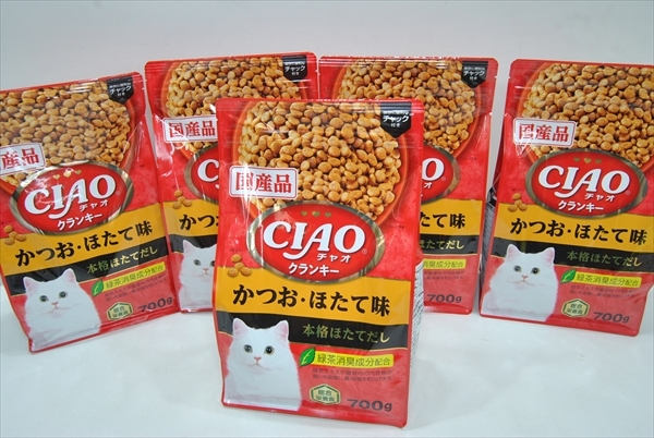 [PLT-1692] корм для кошек сухой корм Ciao Clan ключ и .*. длина тест 700g 5 шт итого 3.5kg продажа комплектом 