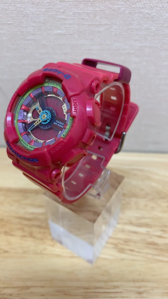 【電池交換済】カシオ　CASIO Baby-G BA-112 ピンク