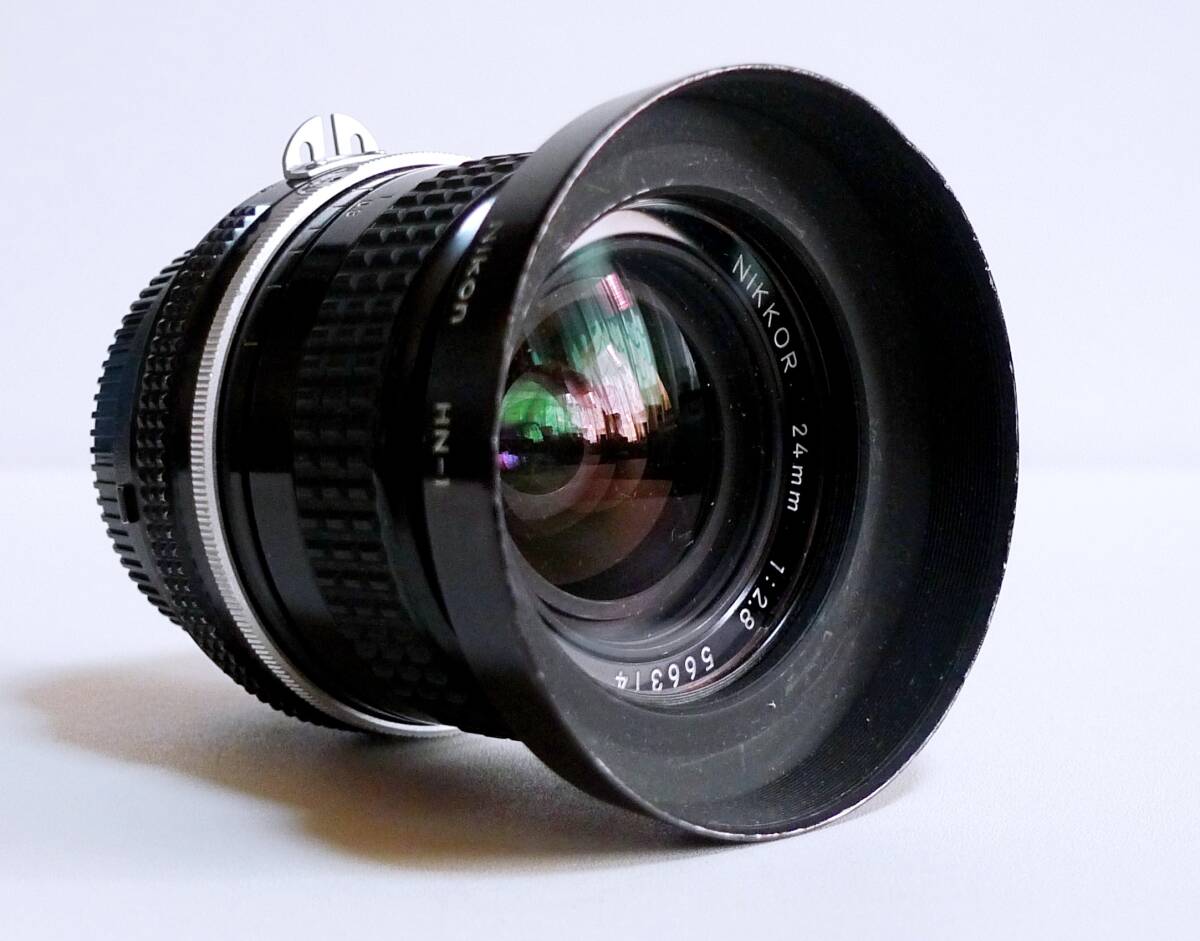 AI Nikkor 24mm f/2.8 single burnt point lens operation goods!