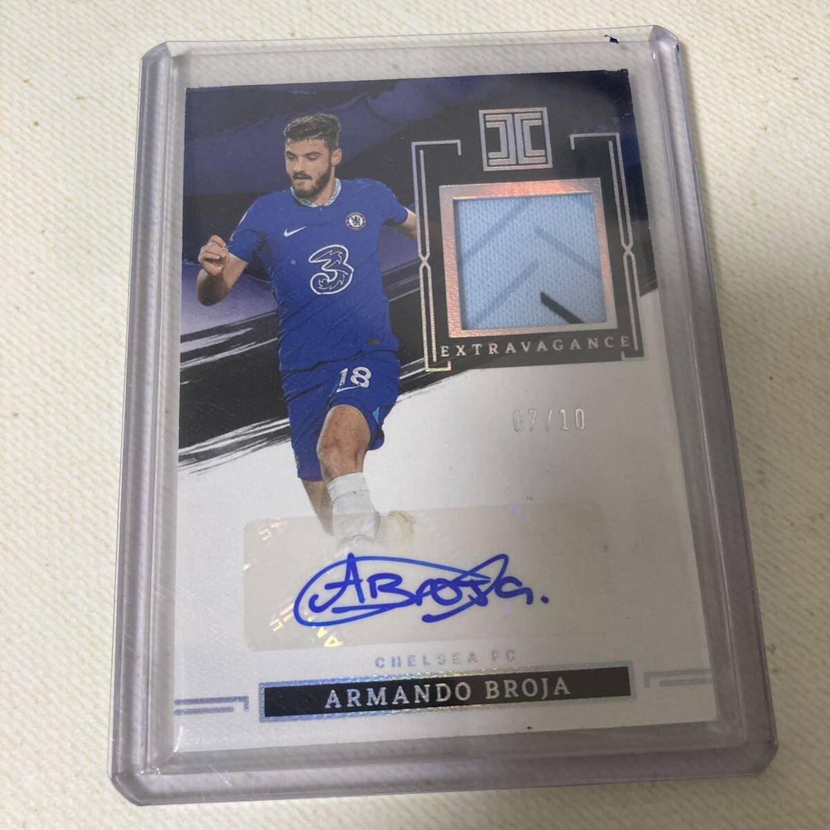 2022-23 Panini Impeccable Armando Broja auto 10枚限定　直筆サインカード_画像1