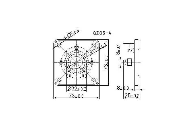 真空管ソケット 5ピン 2個 4-125 4-400A 803 管理番号[AP0336]_画像4