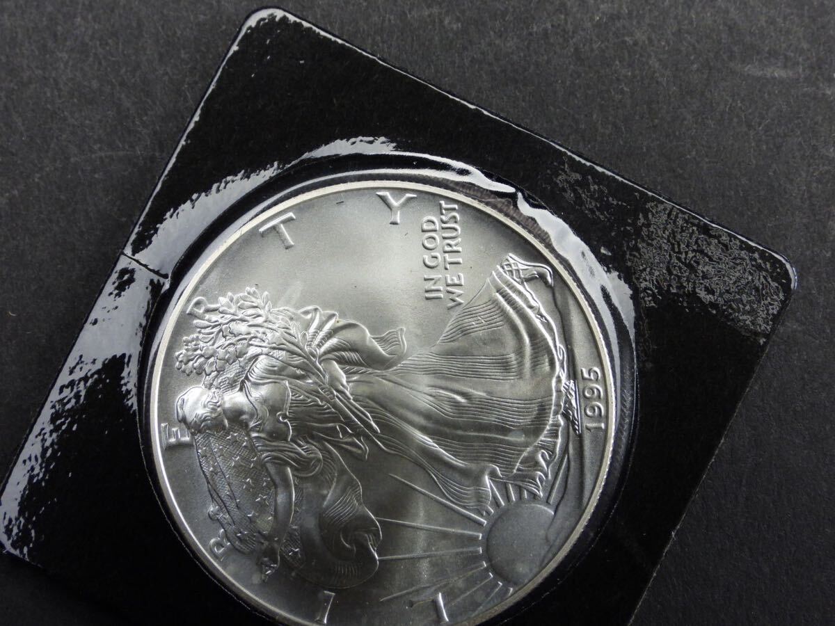 銀貨 アメリカ 証明書付 銀貨 Coin 1ドル SILVER EAGLE Silver Eagle メダル 1円スタートの画像5