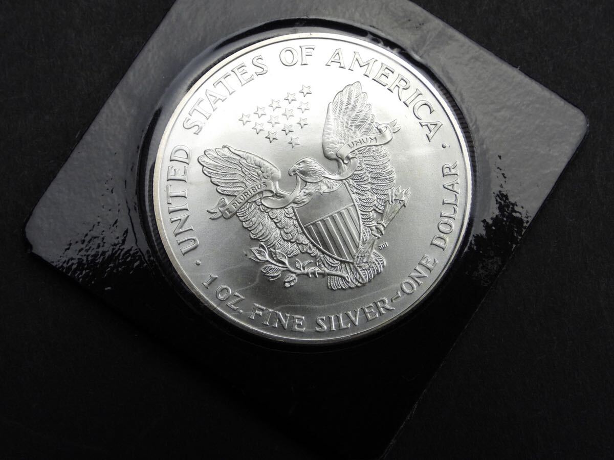 銀貨 アメリカ 証明書付 銀貨 Coin 1ドル SILVER EAGLE Silver Eagle メダル 1円スタートの画像8