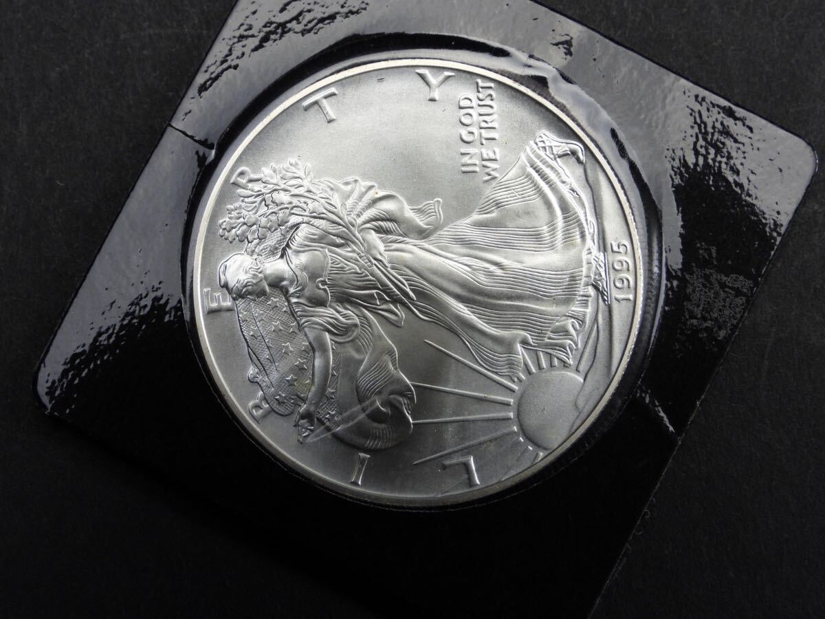 銀貨 アメリカ 証明書付 銀貨 Coin 1ドル SILVER EAGLE Silver Eagle メダル 1円スタートの画像4