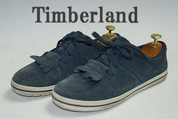 驚愕の最終価格！早い者勝ち！DS8500★必見！ファン待望の１足！隠れた名作!Timberland/ネイビー/2４.5㎝/状態良品/ロー/ティンバーランド_履き心地抜群!!　優れたスニーカー!