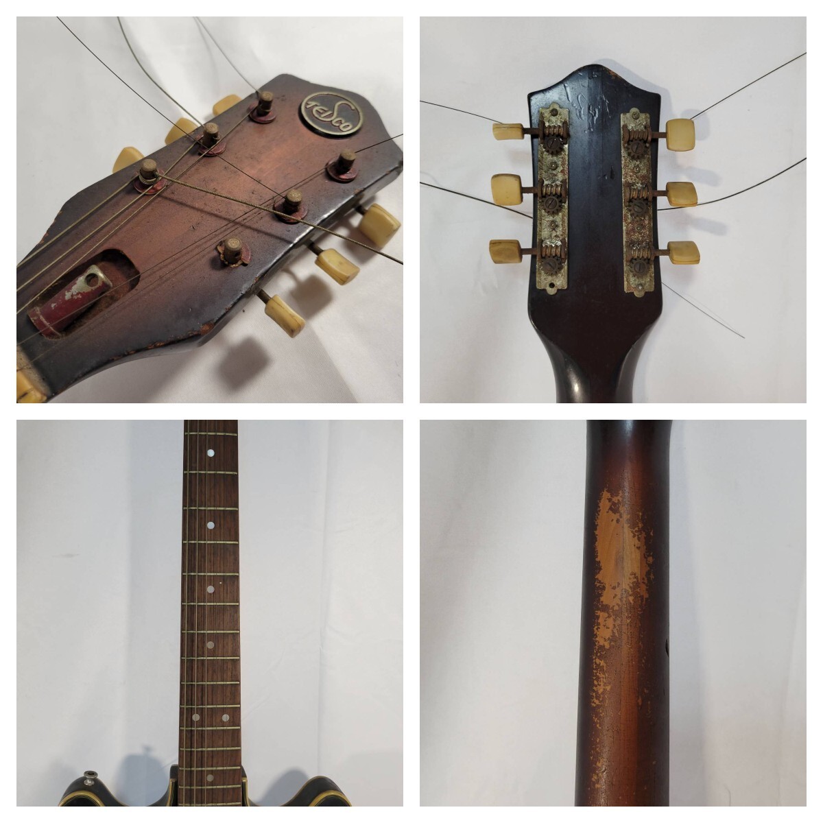 希少 Teisco EP-2L エレキトリックギター テスコ ビザールギター ヴィンテージ 1960年代 レスポール レトロ 音出しOKの画像10