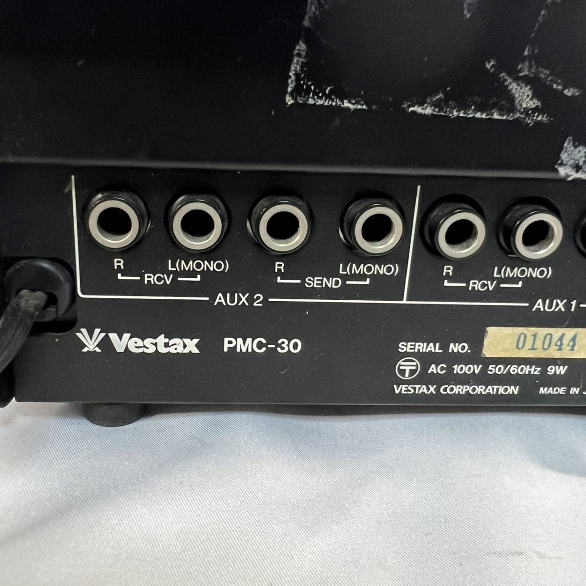 Vestaxbe start ksPMC-30 DJ mixer electrification OK operation verification OK Vintage 