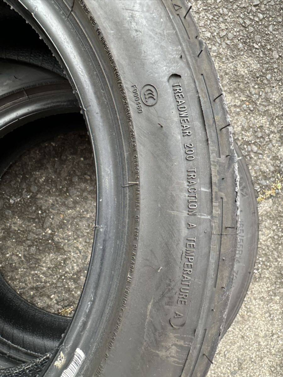 シバタイヤ　200T 165/55R14 4本セット　溝あり　製造4723_画像7