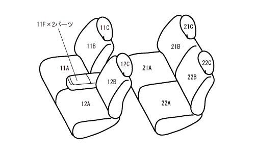 ベレッツァ ヴィンテージスタイル バーティカルライン シートカバー ムーヴキャンバス LA800S LA810S H28/9~R4/6 G-SAII/G-SAIII/X-SAII/X_画像2