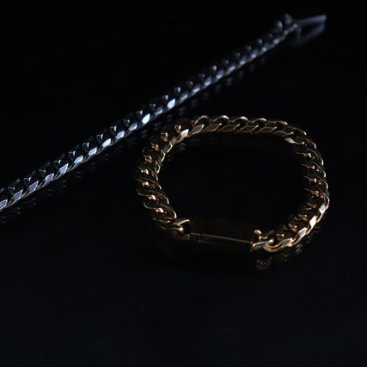 316Ｌ magnet chain bracelett gold  チェーン ブレスレット