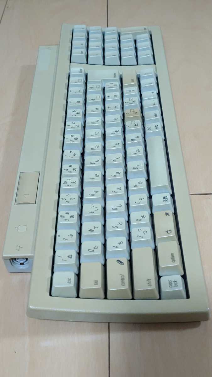 【倉庫整理】アップル Mac マッキントッシュ ADBキーボード Apple Keyboard Ⅱ M0487 + Apple Desktop Bus Mouse Ⅱ M2706 2点セットその①の画像8