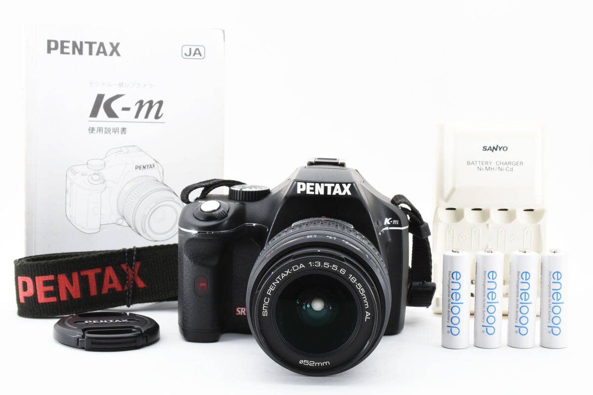 ■ 美品 ■ ペンタックス　PENTAX K-M + SMC PENTAX-DA 18-55mm F3.5-5.6 #3152Y5MA10-9_画像1