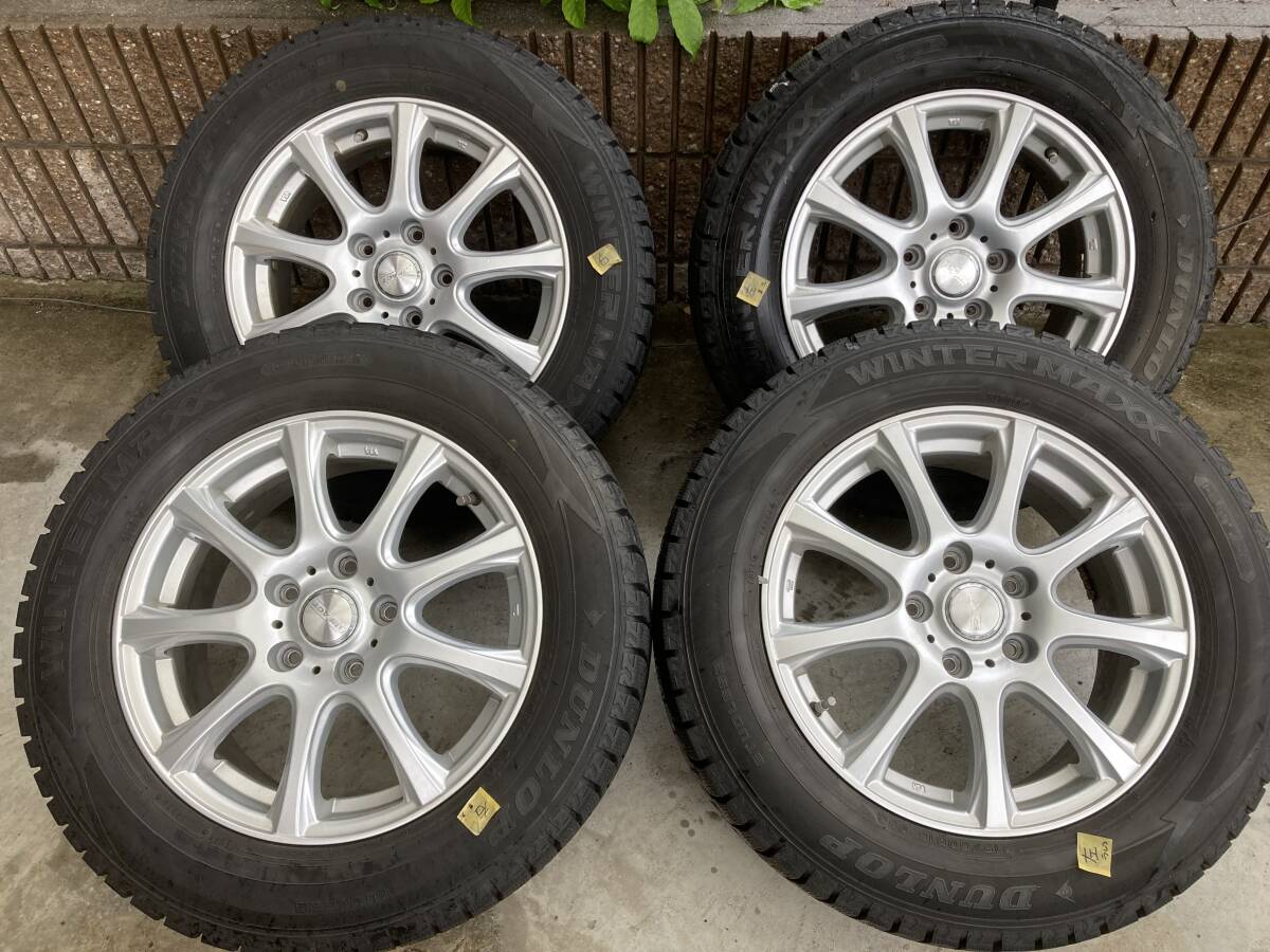 ■DUFACT ダンロップ 16x6.5J アルミ+スタッドレス4本セット 215/60R16 ヴェゼルRU1 RU3など_画像1