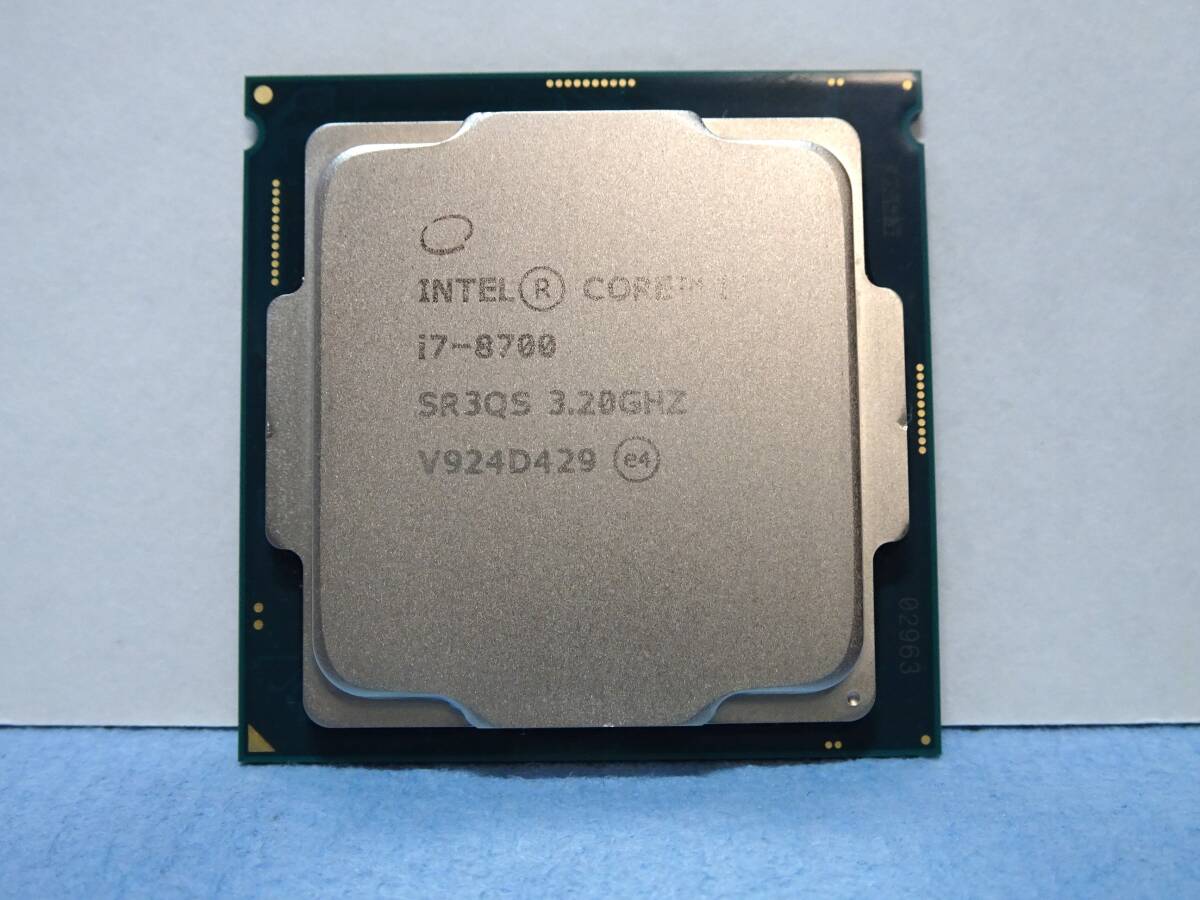 5 Intel CPU Corei7-8700 3.20GHZ LGA1151 動作確認済_画像2