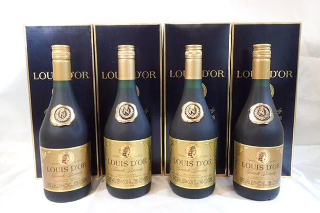 5196[M]箱付◆未開栓古酒◆LOUIS D’OR/ルイドール/NAPOLEON/ナポレオン/ブランデー/700ml/40%/特級含む まとめて 4本セット_画像1