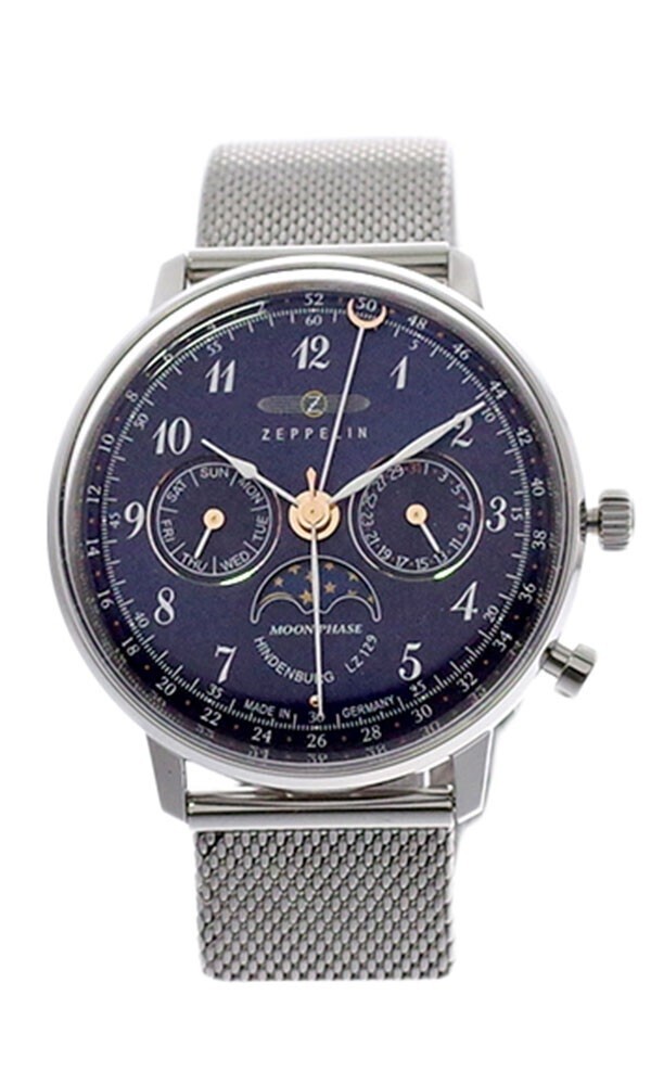 【新品】 ツェッペリン ZEPPELIN 7037M3 海外ブランド レディース 腕時計 メッシュベルト クオーツ アナログ ネイビー_画像2