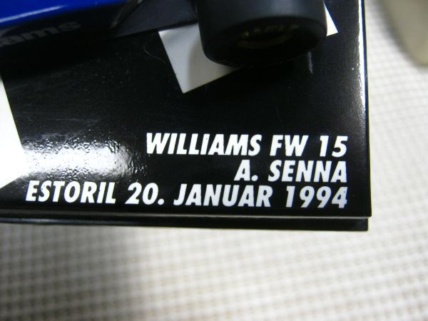 ・送料300円●ミニカー 現状●ミニチャンプス 1/43●ウィリアムズ FW15●セナ ESTORIL 20 JANUAR 1994_画像4