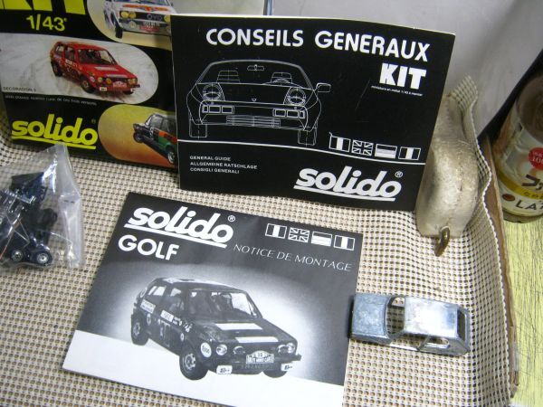 * postage 350 jpy * present condition not yet constructed goods * Solido 1/43 metal kit * Volkswagen Golf * Rally car 