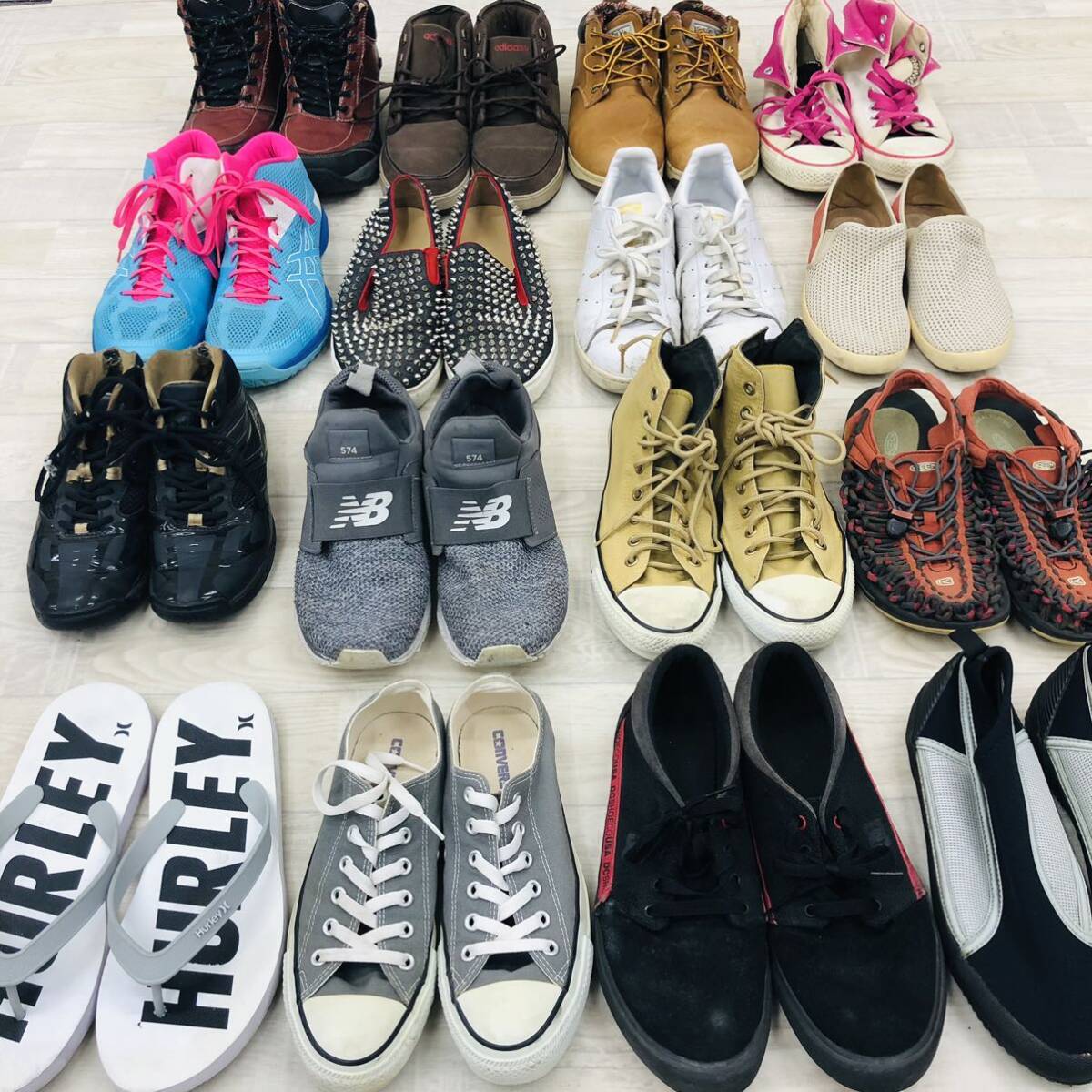 *5-48② men's shoes set sale 16 point set size 25cm~ sneakers sport shoes Adidas Converse other sports bra ndo.