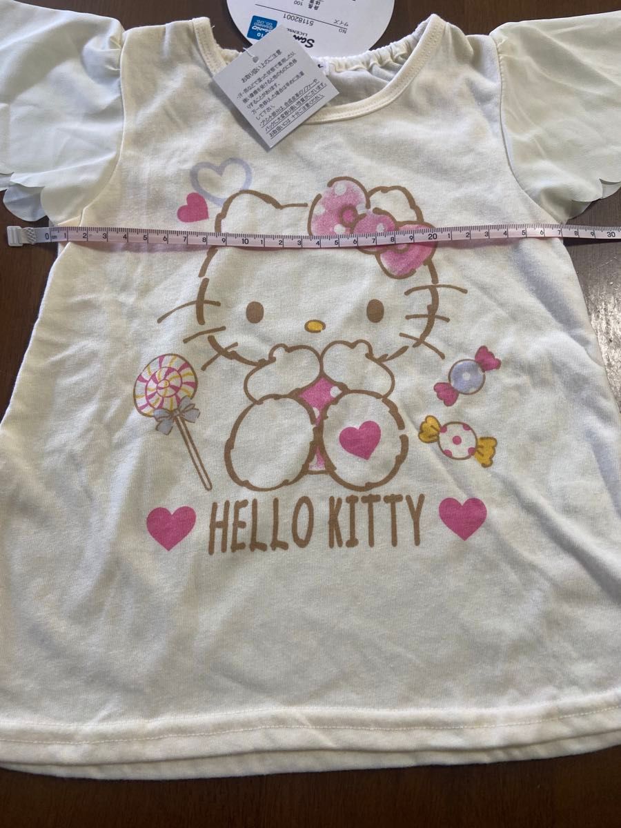 Tシャツ　半袖Tシャツ　キティちゃん　可愛い半袖Tシャツ 100サイズ(新品、未使用)