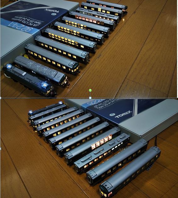 * full LED. final product beautiful goods EF81 shape locomotive TOMIX 92241 24 series 25 shape Special sudden . pcs passenger car twilight Express 10 both full set * uniform carriage 800 jpy 