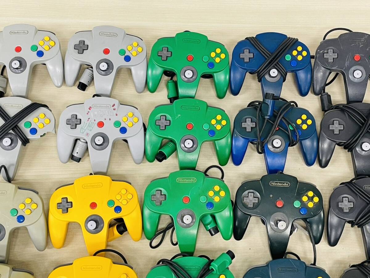 Nintendo 64 ニンテンドー 64 コントローラー 35個 クリアブルー ゴールド K-10の画像4