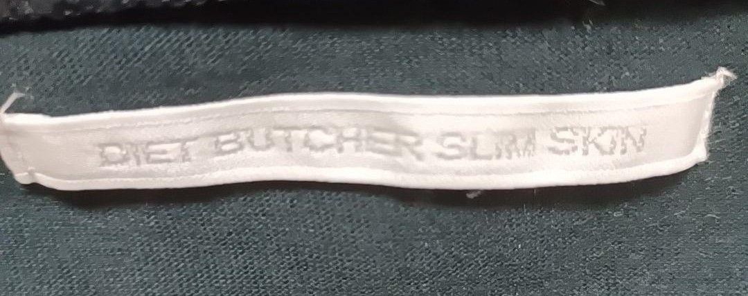DIET BUTCHER SLIM SKIN ダイエットブッチャースリムスキン メタルバーガー 日本製 Tシャツ ブラック 黒 