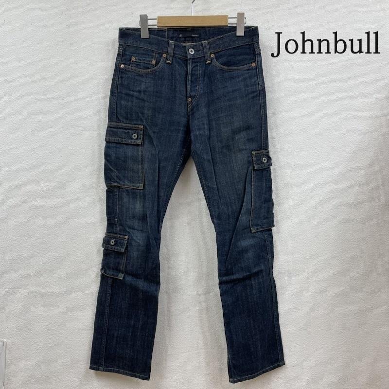  Johnbull Denim ji- bread jeans button fly 11079 rhinoceros slim cargo Kurashiki . island pants pants M indigo / indigo 