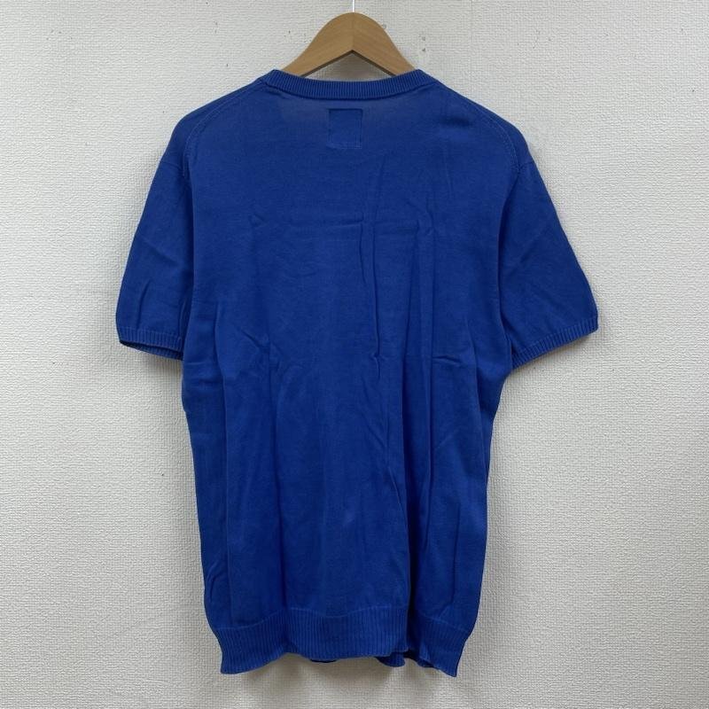 ステューシー ベーシック ロゴ ニット 半袖 セーター Tシャツ BASIC PIGMENT DYED TEE Tシャツ Tシャツ M 青 / ブルー_画像2