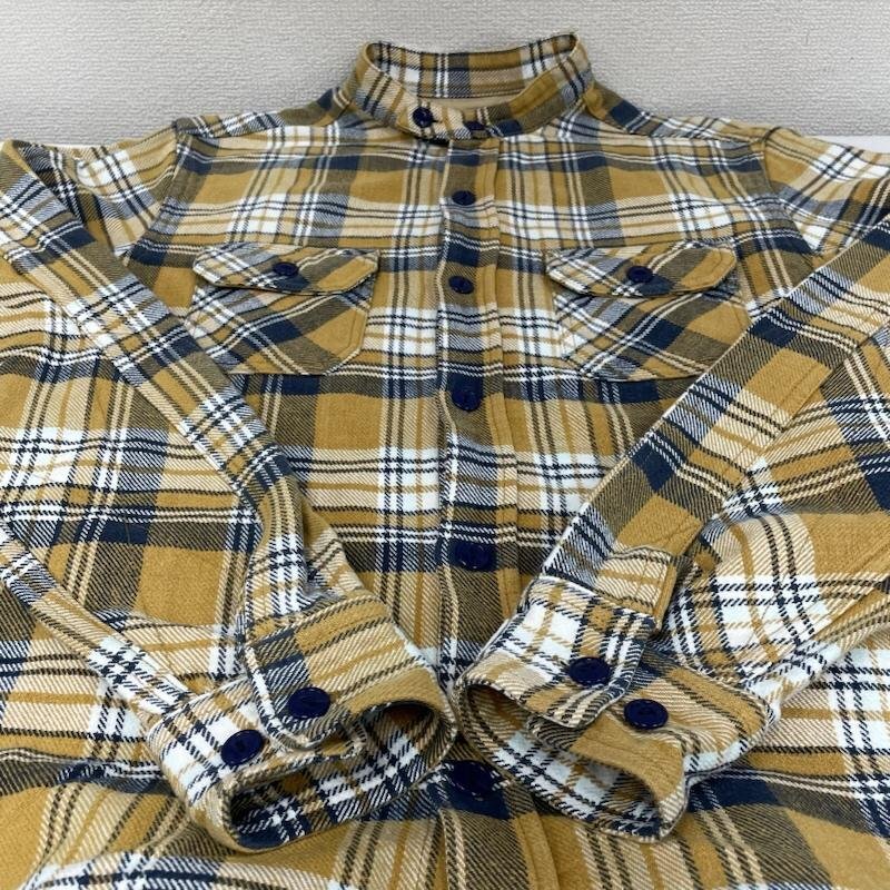  A Bathing Ape flannel shirt check casual thick shirt long sleeve button . pocket shirt, blouse shirt, blouse M