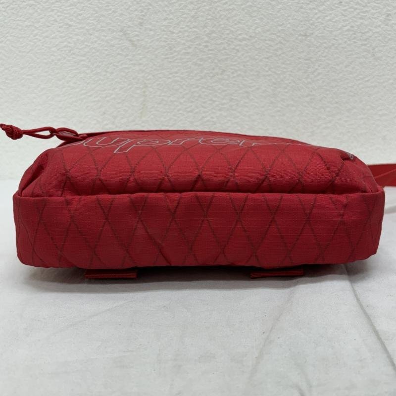 シュプリーム 18AW Shoulder Bag X-PAC 格子柄 ロゴ ショルダーバッグ - 赤 / レッド_画像6