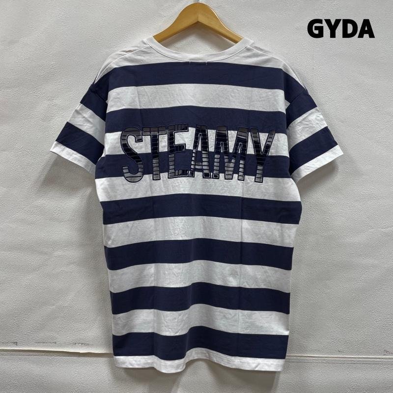 ジェイダ ジェイダ GYDA STEMY EXPOSE Vネック Tシャツ ロゴ レース刺繍 FREE Tシャツ Tシャツ FREE 白 / ホワイト X 紺 / ネイビー_画像1
