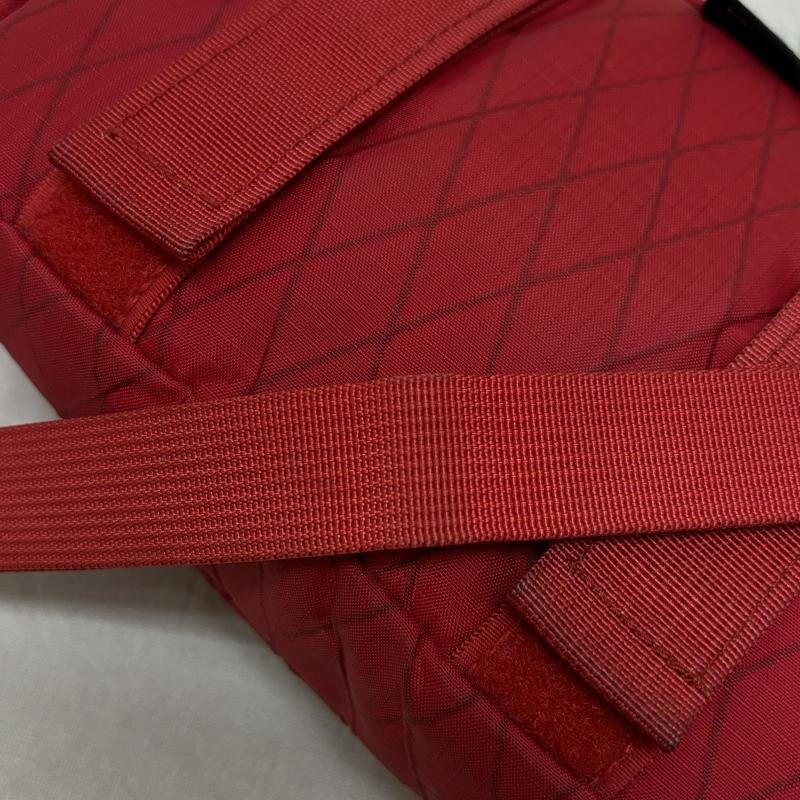 シュプリーム 18AW Shoulder Bag X-PAC 格子柄 ロゴ ショルダーバッグ - 赤 / レッド_画像7