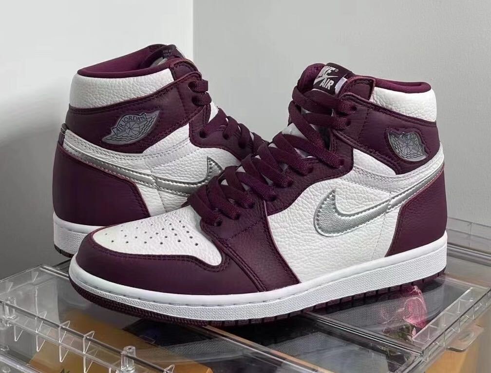 26cm US8 NIKE AIR JORDAN 1 RETRO HIGH OG BORDEAUX エアジョーダン ハイ レトロ ボルドー 555088-611 4 6 7 12 dunk low Paris psg AJ1_画像4