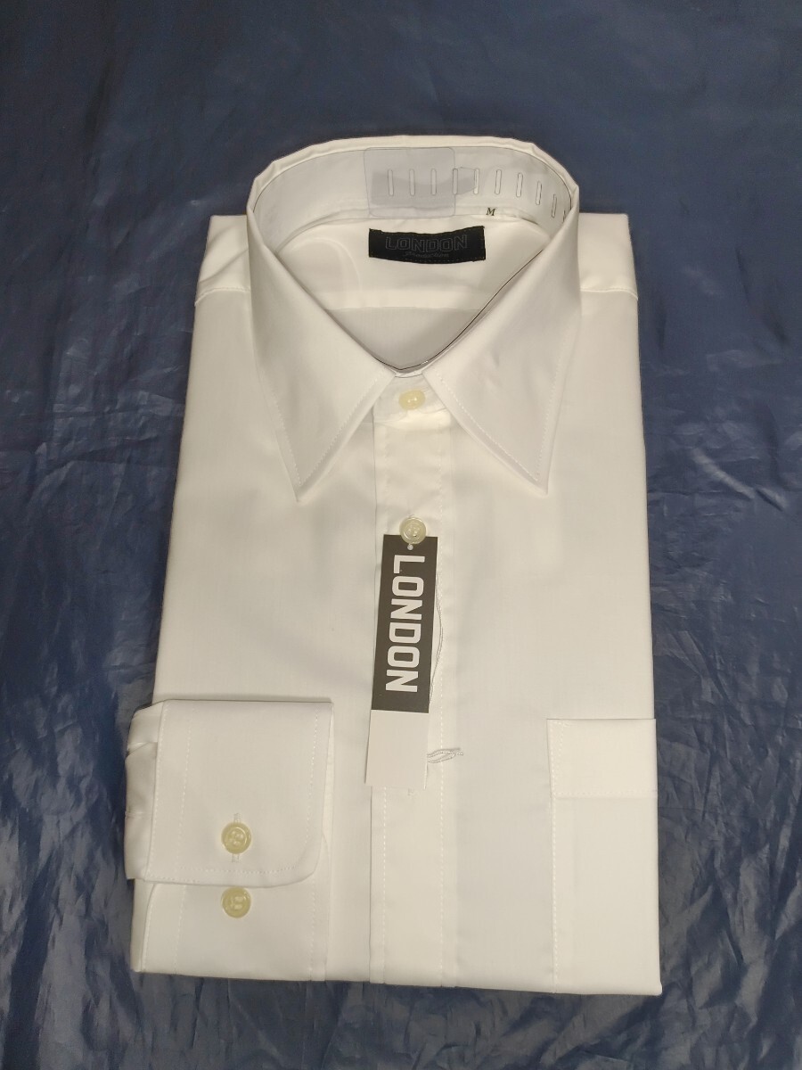 Ｌ寸・新品／日本製・ブロードレギュラーシャツ■オフホワイト・形態安定_画像2